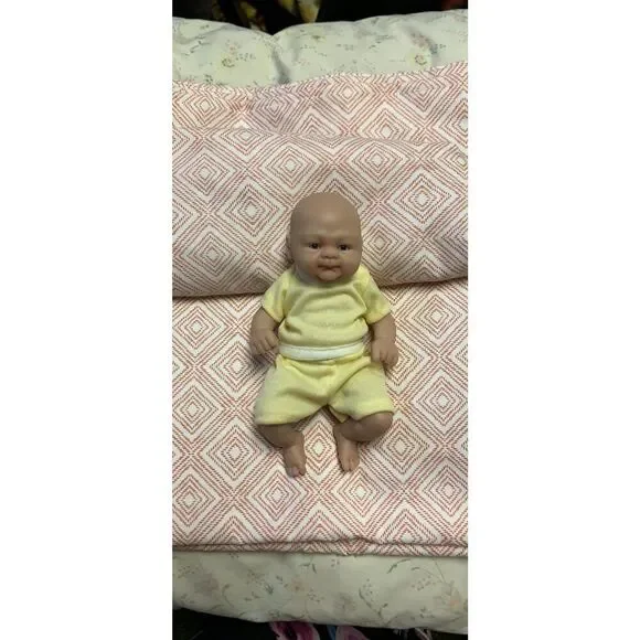 Ivita 7" Micro Preemie Full Body Silicone Baby Dolls Lifelike Mini Reborn Doll